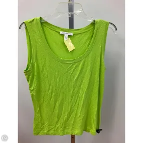 AthleticInspired MinimalistDesign Tank Top By St. John In Green, Size: M