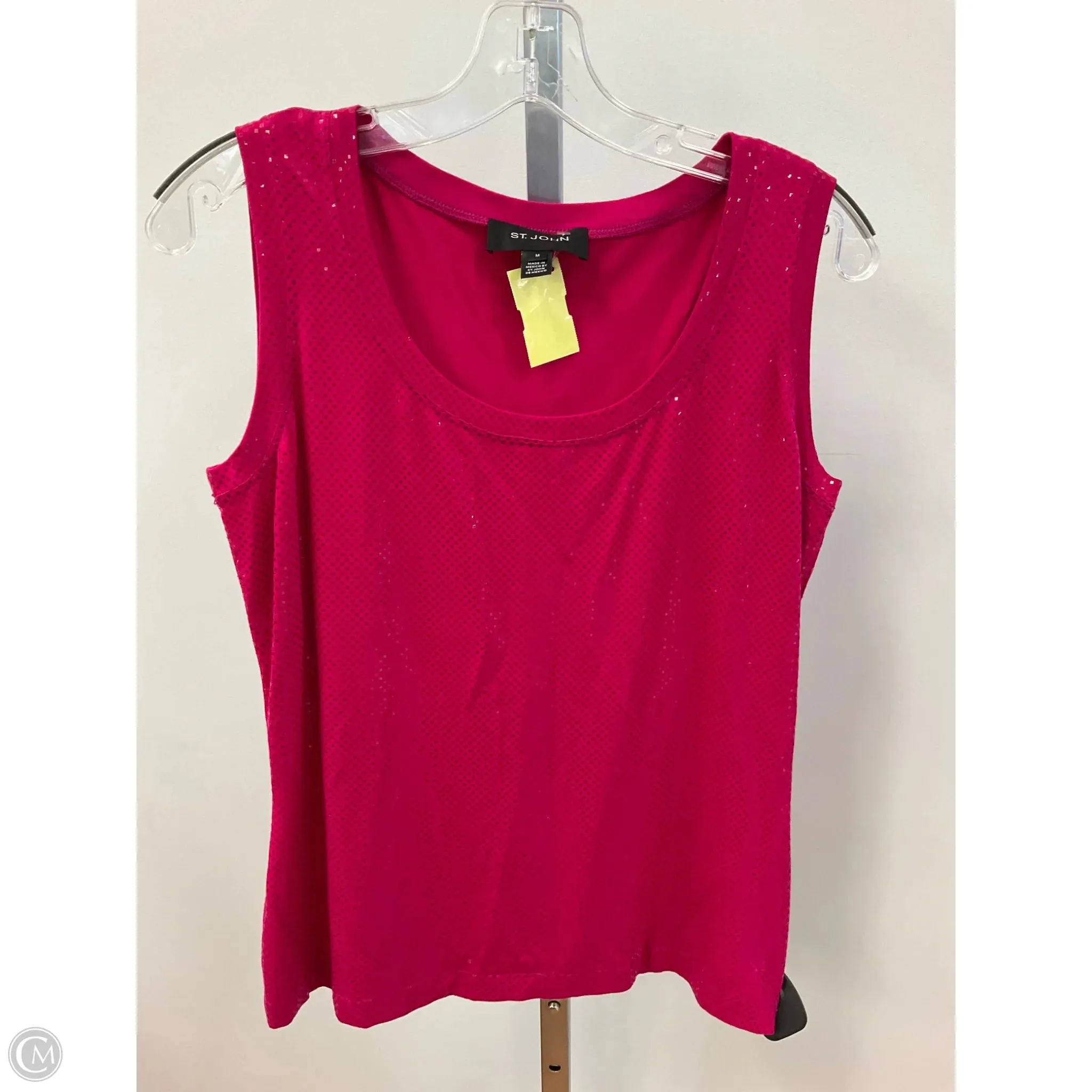 Tank Top By St. John In Pink, Size: M Chic Tee