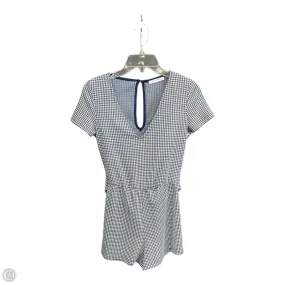 Romper By Zara In Navy, Size: S Flattering Look Fit Button-Cuff