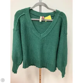 LowProfile Zipper FeatherlightConstruction Sweater By Pilcro In Green, Size: Xs
