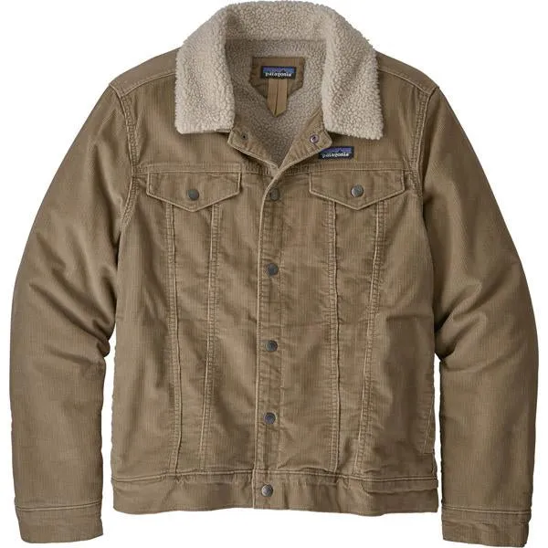 Men's Pile Lined Trucker Jacket Low Care Art Mood