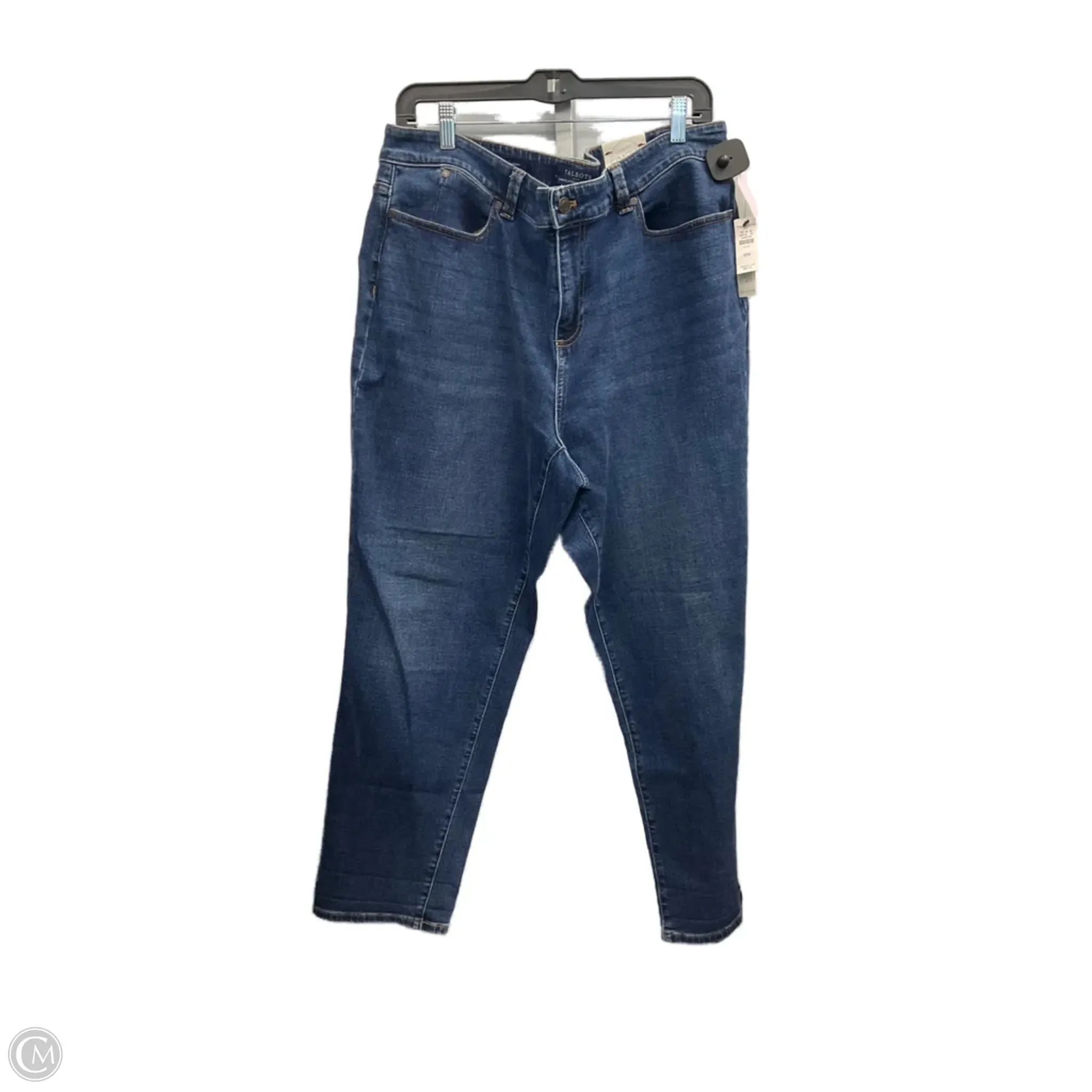 QuickDryingTech ElasticFree Cuffs Jeans Boyfriend By Talbots In Blue Denim, Size: 18