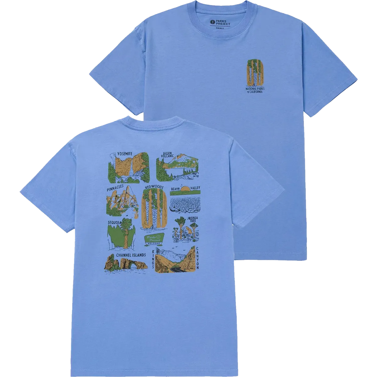 Ship Glow Stretch Fabric Welcome to California National Parks