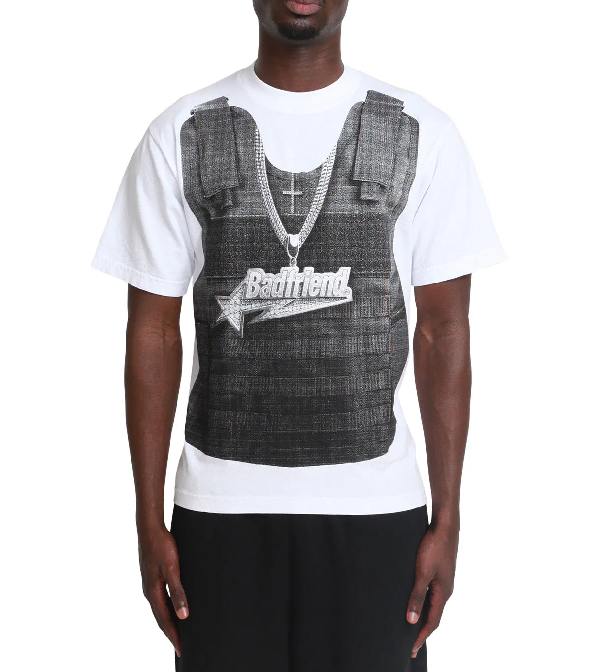Badfriend Bulletproof Tee White Serene Ease