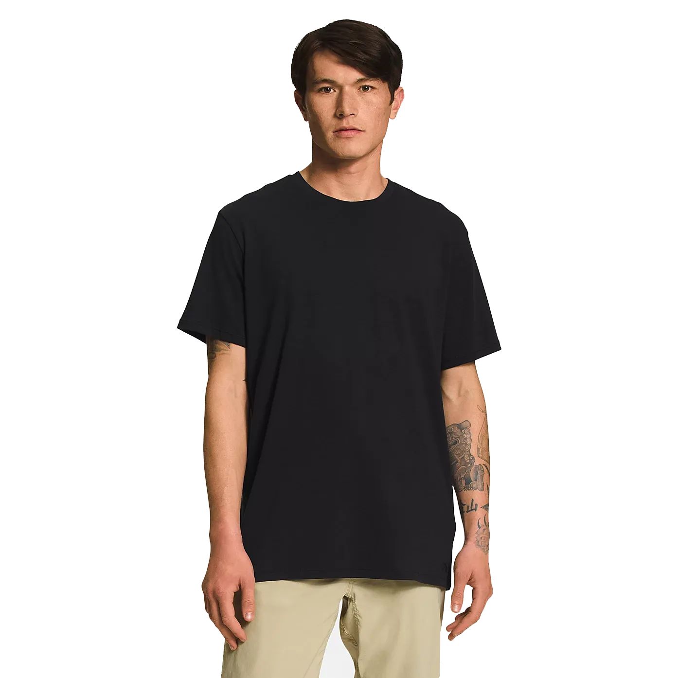 The North Face 2022 Men's Terrain Short Sleeve Tee Shirt smooth zipper