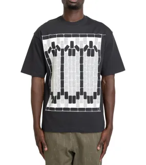 The Trilogy Tapes Tetris Teeth T-Shirt Glow In The Dark Black FlatlockStitching Heart Soul