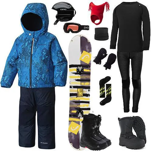 StretchPaneling NonRestrictive Fit The Works Package - Toddler's Snowboard