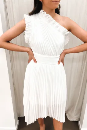 Formal Look The Lady Like Midi Dress White