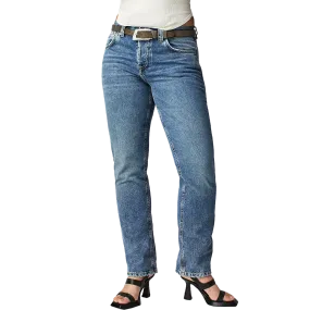 QuickAccessPockets ConvertibleStyle Women's CRVY Siren Low-Rise Straight Jeans