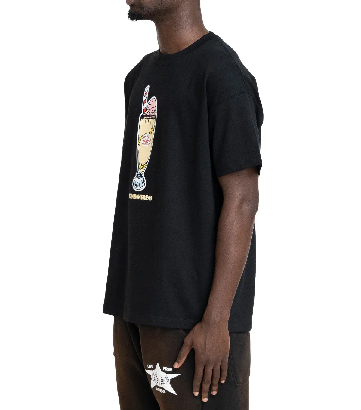SOMEWHERE x Vandythepink T-Shirt Black SnagFree Fabric