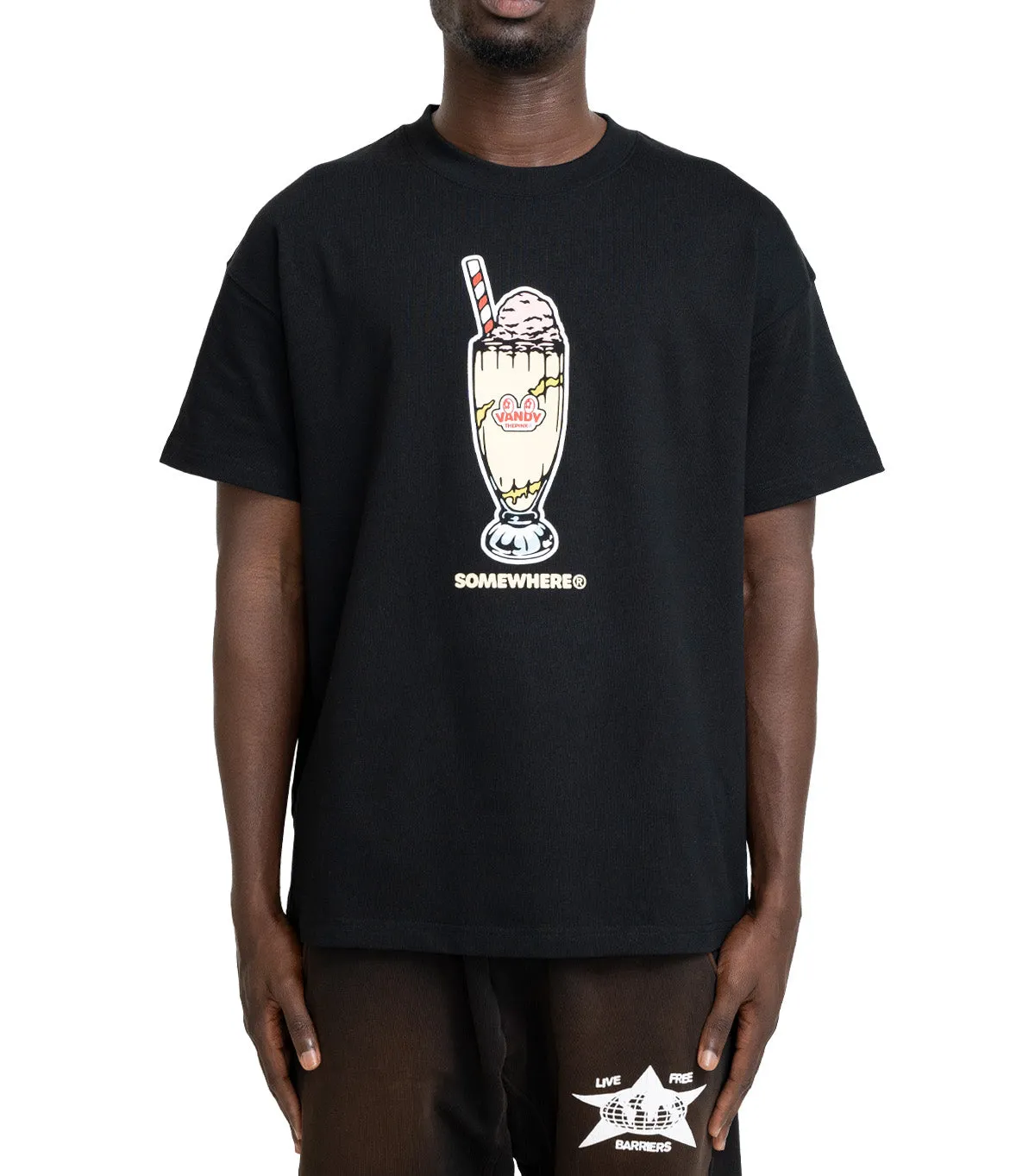 Sport Glow SOMEWHERE x Vandythepink T-Shirt Black