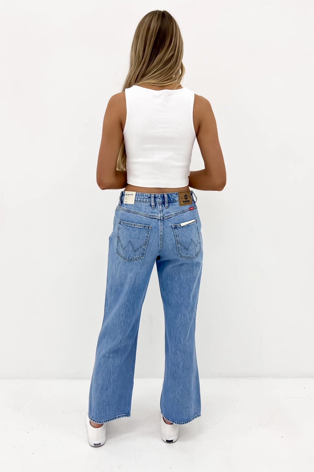Barrel Leg Construction Mid Bella Baggy Jean Suspicion Petite