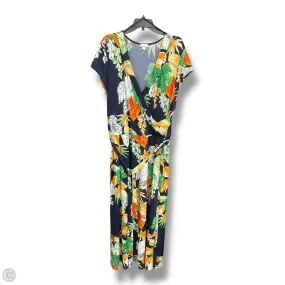 Versatile Wearable Dress Casual Maxi By Olivia Matthews In Floral Print, Size: 3x