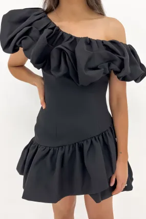 Abba Dress Black Olive Tone