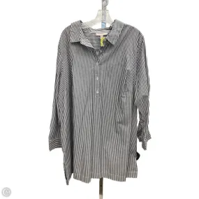 Fashionable Fit Dress Casual Short By Woman Within In Striped Pattern, Size: 1x