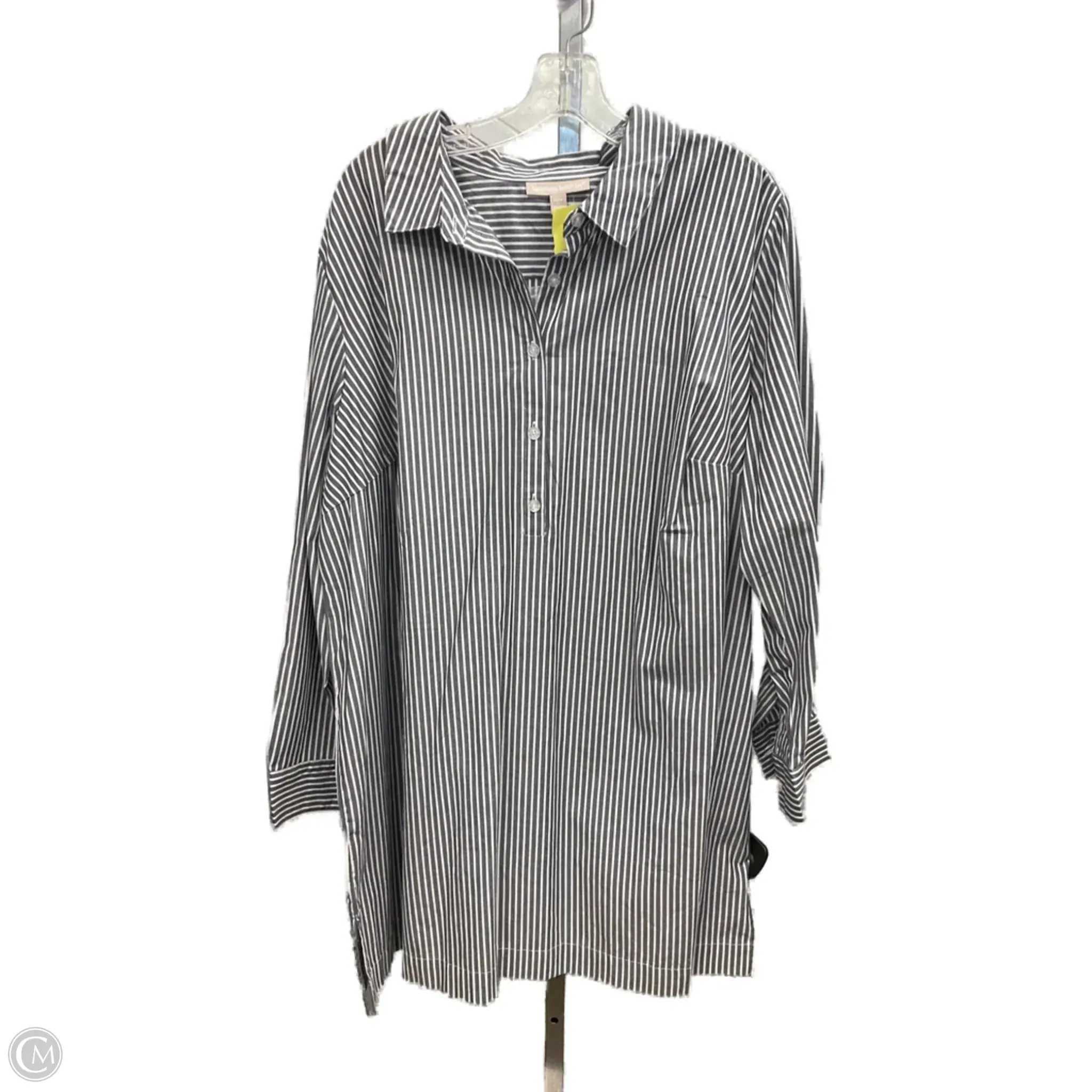 Dress Casual Short By Woman Within In Striped Pattern, Size: 1x Daily Use