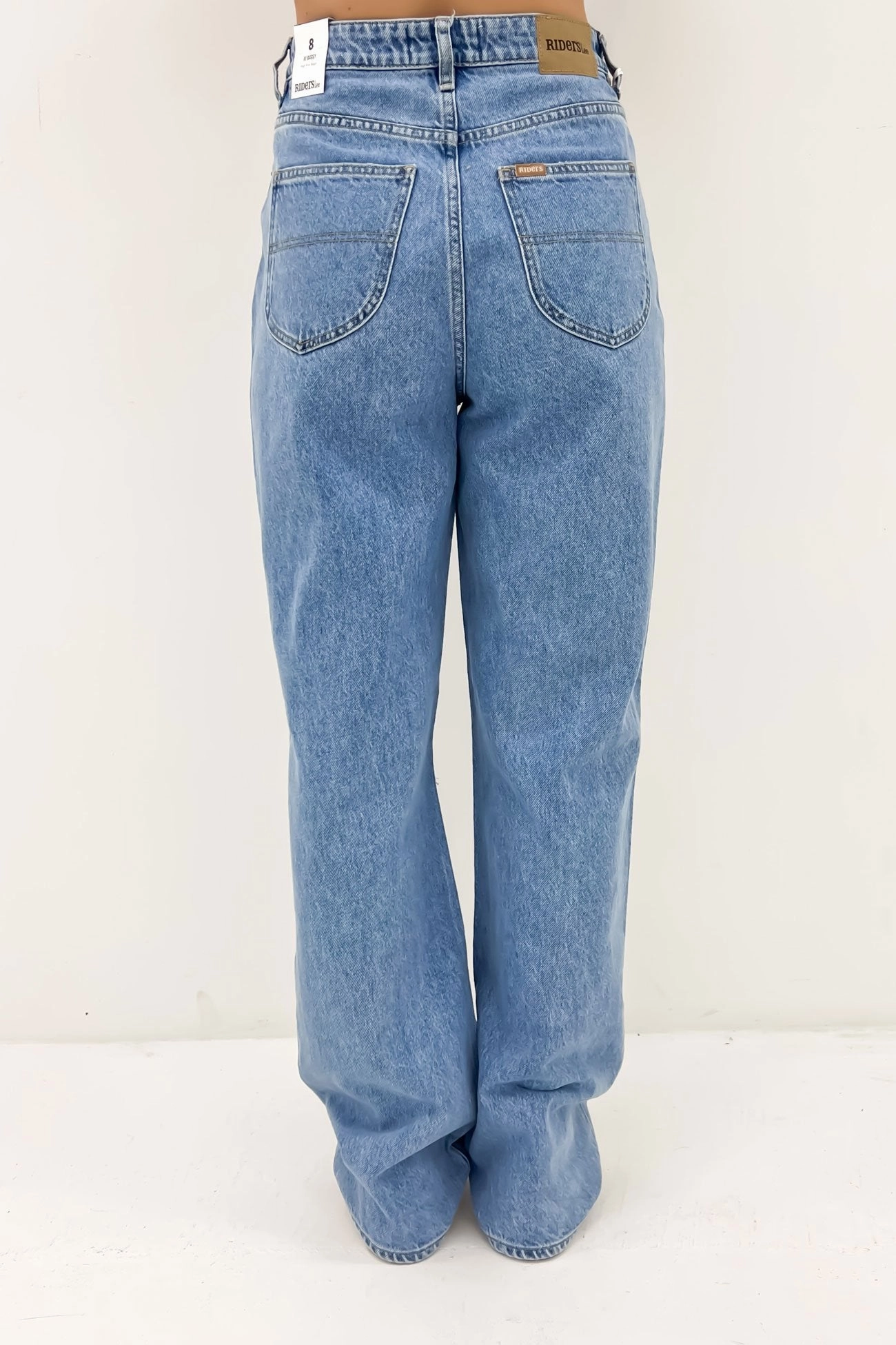 Neutral Tone No Iron Wear Hi Baggy Jean Tranquility Blue