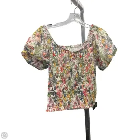 Adaptive Fit Technology Top 2pc 3/4 Sleeve By Anthropologie In Floral Print, Size: Xs