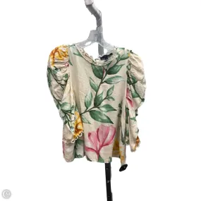 Top 3/4 Sleeve By Rachel Zoe In Tropical Print, Size: M UltravioletProtectionFabric