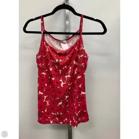 Hypoallergenic Lining Top Cami By Cmb In Red & White, Size: M