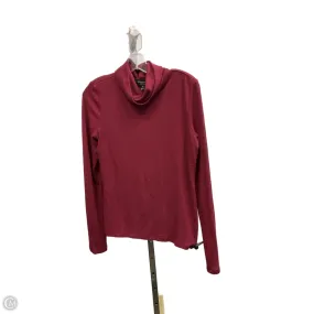 Top Long Sleeve Basic By Banana Republic In Maroon, Size: S Double Needle Hemming Fashionable Style