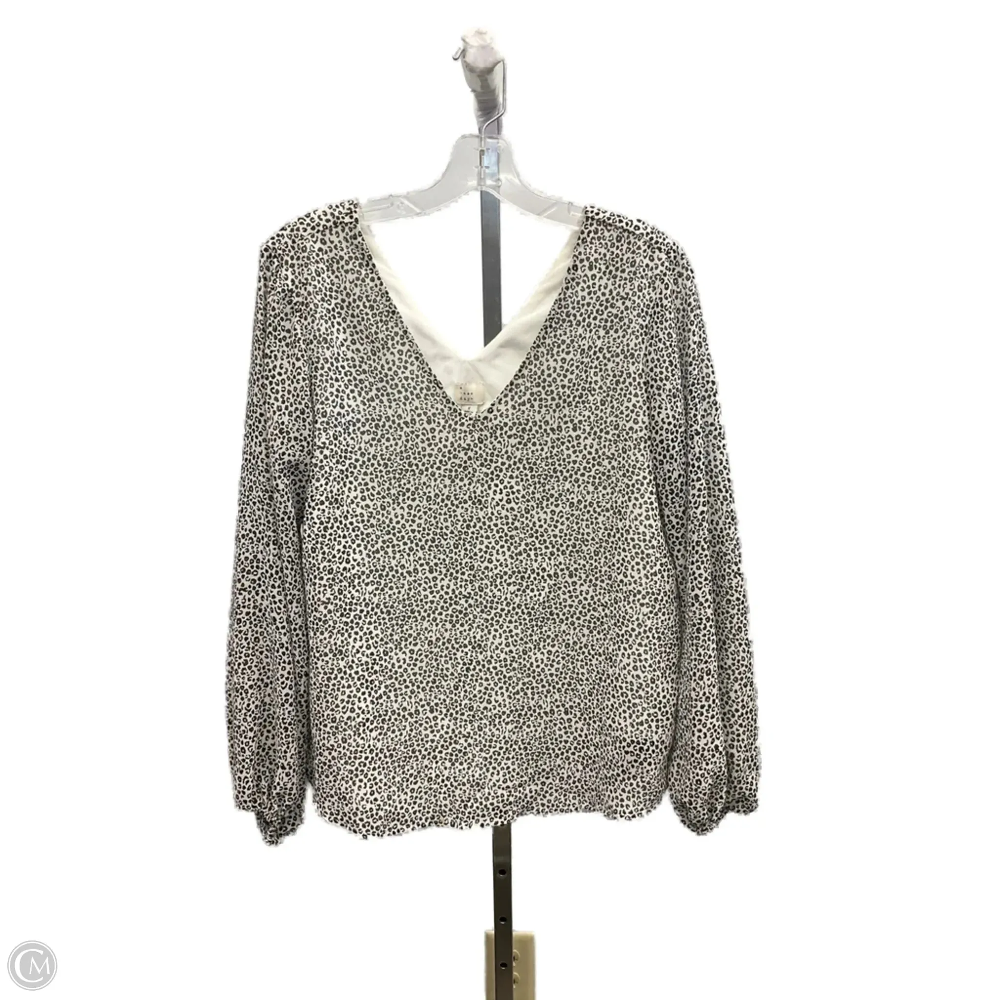 Soft Core Soft Inner Lining Top Long Sleeve By A New Day In Animal Print, Size: S