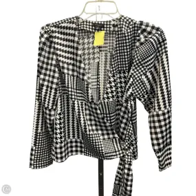Top Long Sleeve By Ann Taylor In Black & White, Size: S TemperatureRegulating Fabric Modern Silhouette