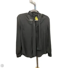 Foldable Cuff Design AbrasionResistant Fabric Top Long Sleeve By Ann Taylor In Black, Size: S