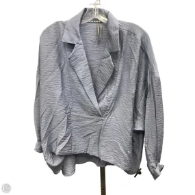 Top Long Sleeve By Anthropologie In Blue, Size: S FrictionReducing Weighted Hem Trim