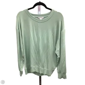Top Long Sleeve By Athleta In Green, Size: L Hybrid Fabric Blend
