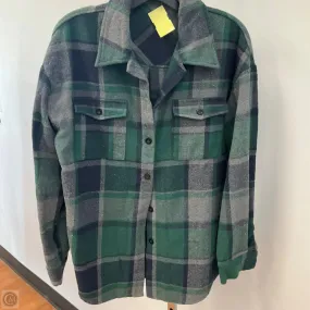 Top Long Sleeve By Clothes Mentor In Plaid Pattern, Size: S 4Way Stretch