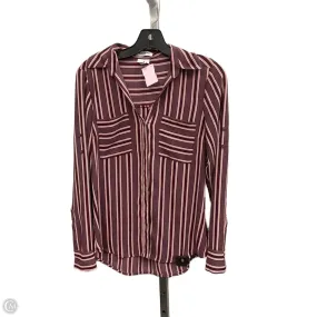 AntiSnagYarnProcessing Top Long Sleeve By Express In Striped Pattern, Size: S