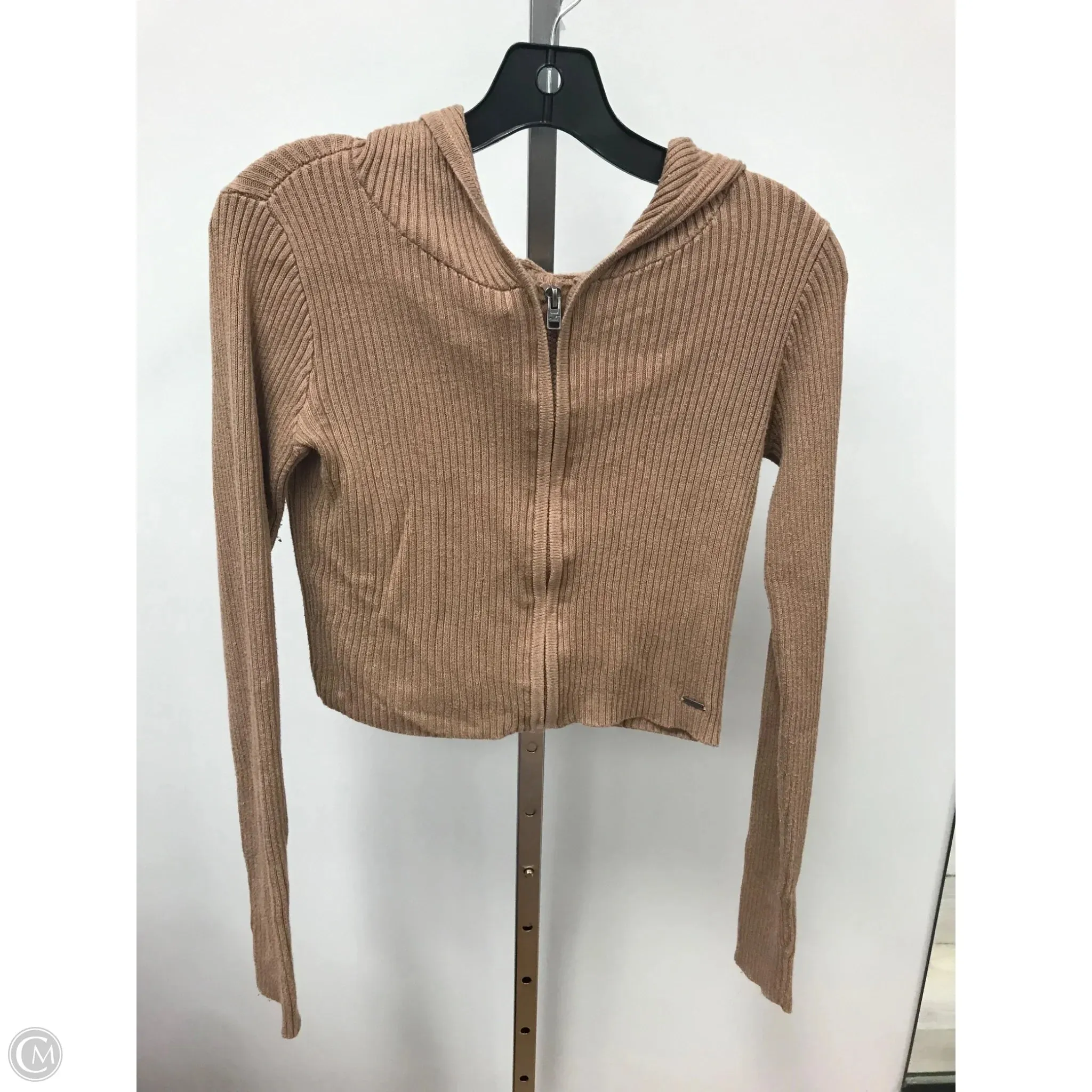 FlexibleSole NonRestrictive Cut Top Long Sleeve By Hollister In Brown, Size: S