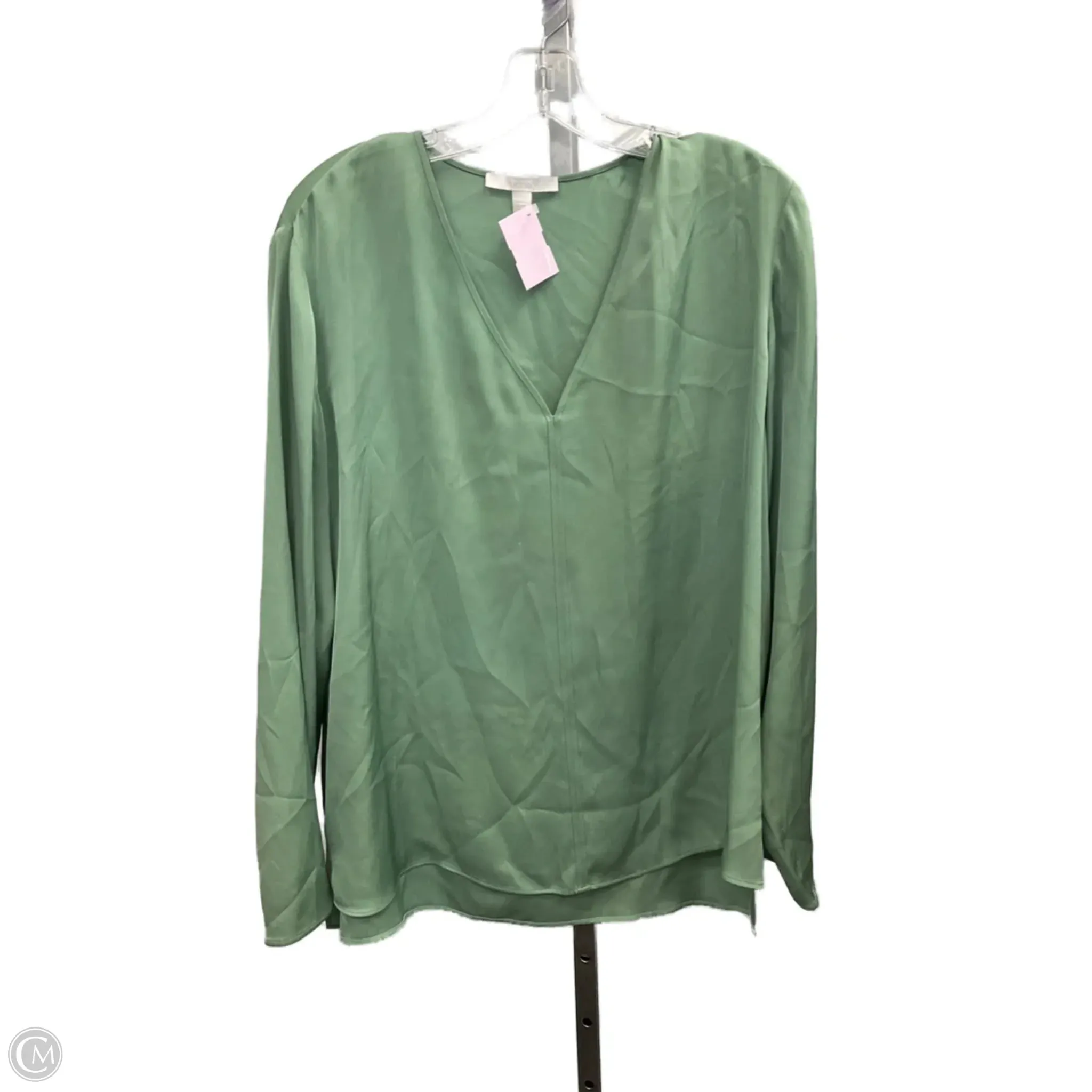 Top Long Sleeve By Hugo Boss In Green, Size: L AntiPillingFinish Soft Brushed Lining