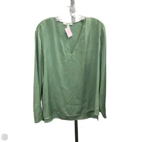 Top Long Sleeve By Hugo Boss In Green, Size: L AntiPillingFinish Soft Brushed Lining