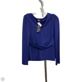 Top Long Sleeve By Inc In Blue, Size: M Antistatic