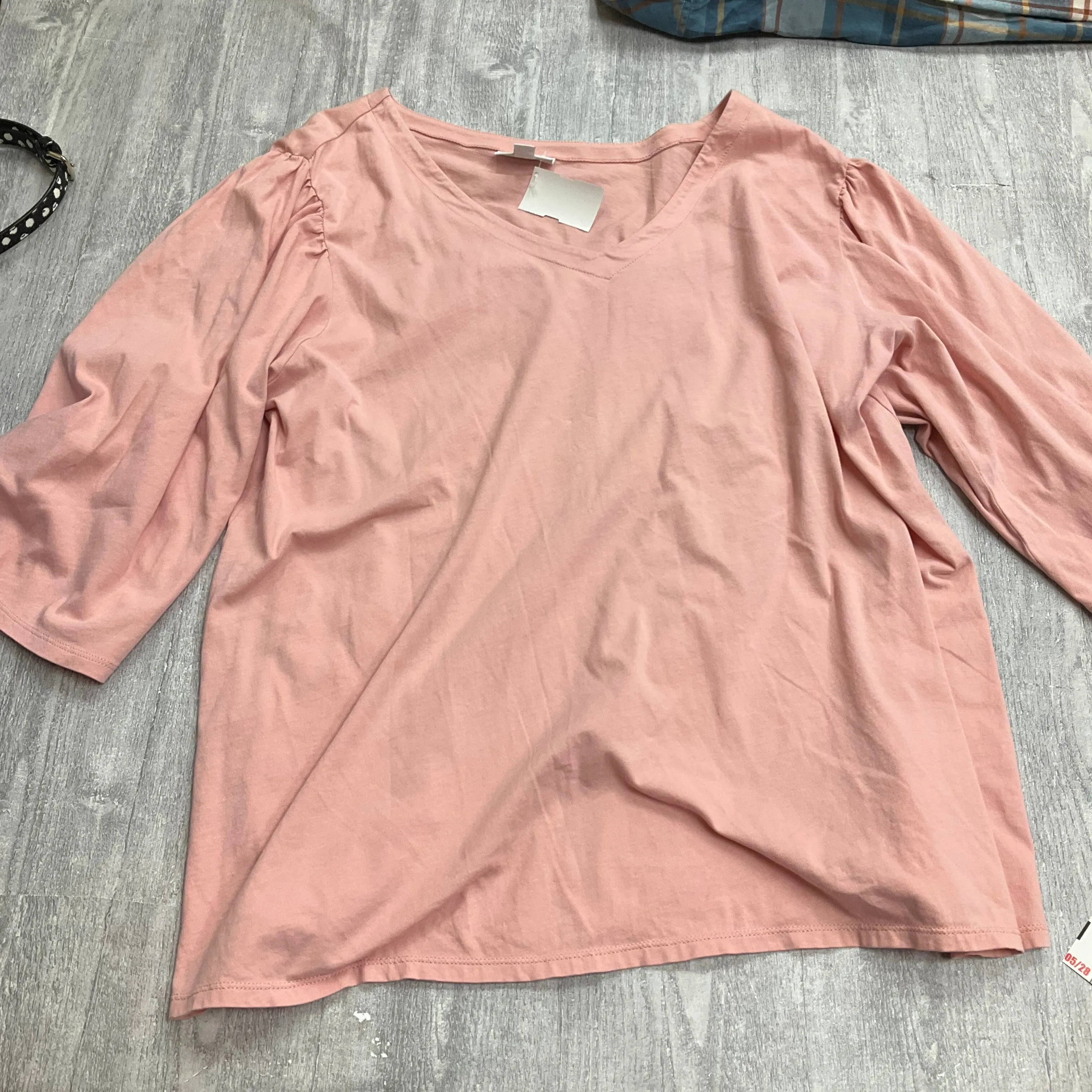 Top Long Sleeve By J. Jill In Pink, Size: Xl Morning Ease