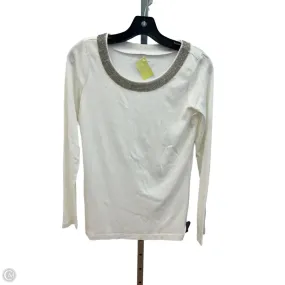Top Long Sleeve By Lands End In Cream, Size: Xs Sky Mood