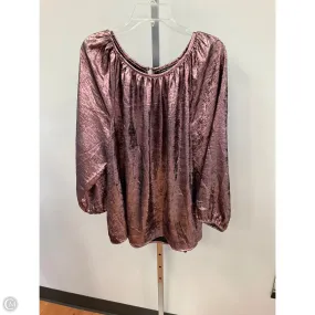 Top Long Sleeve By Lane Bryant In Pink, Size: 22 Fame Glow