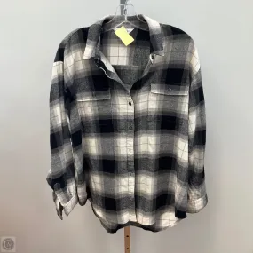 Top Long Sleeve By Old Navy In Plaid Pattern, Size: L WaterResistant Coating ThermalRegulating Layer