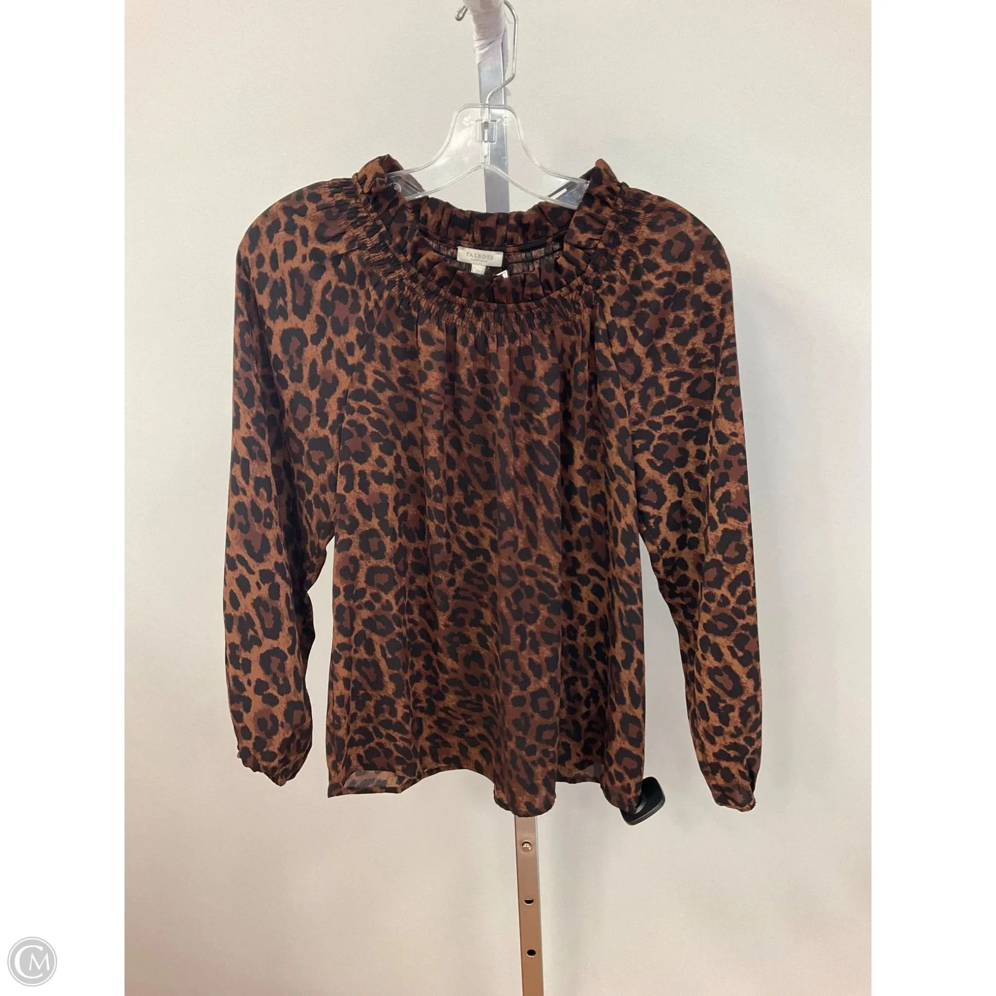 Top Long Sleeve By Talbots In Animal Print, Size: Xsp PrecisionTailoring Myth Soul