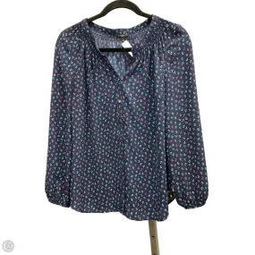 Top Long Sleeve By Talbots In Navy, Size: Mp Wool Sweater RaglanSleeve