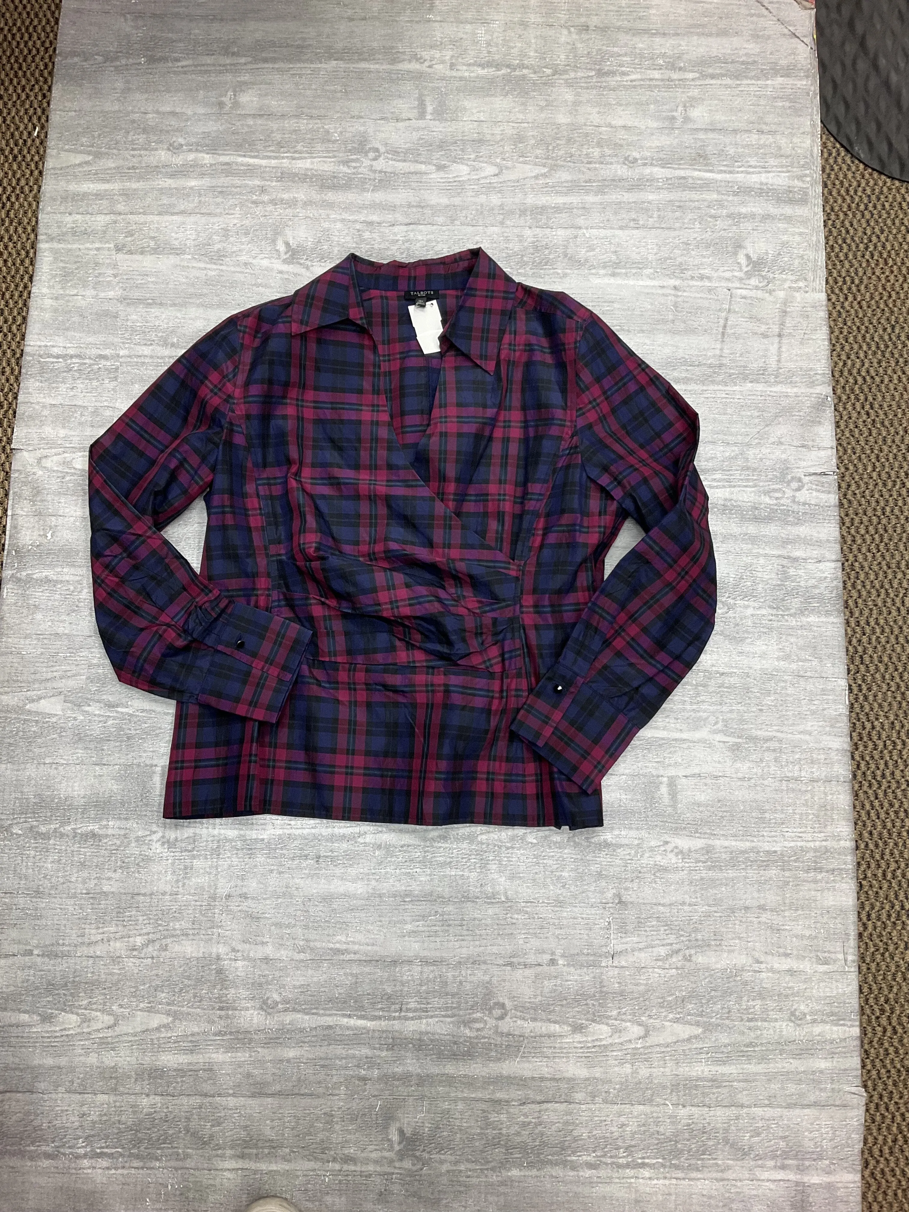 Calm Wave Top Long Sleeve By Talbots  Size: 16