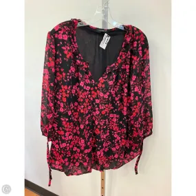 Top Long Sleeve By Tamara H In Floral Print, Size: 3x MinimalistStyle
