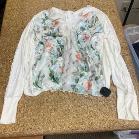 Top Long Sleeve By Tiny In Cream, Size: Xl MultiFunctionalPockets
