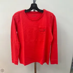 Nature Glow Top Long Sleeve By Vineyard Vines In Red, Size: S