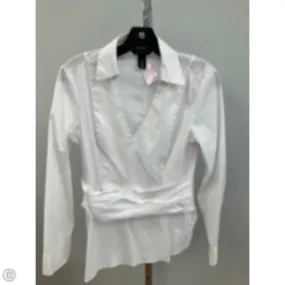 Antibacterial lining Linen Soul Top Long Sleeve By White House Black Market In White, Size: 6