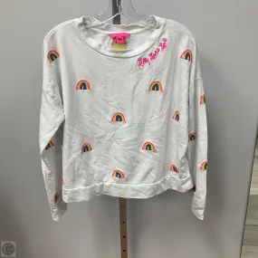 King Mode Top Long Sleeve Designer By Lilly Pulitzer In White, Size: S