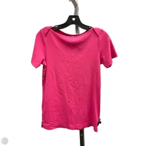 Relaxed Silhouette Seamless construction Top Short Sleeve Basic By Tommy Bahama In Pink, Size: S