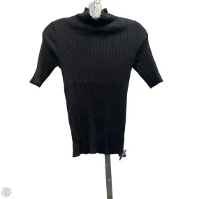 Minimalist Stitching HeatPressedLogos Top Short Sleeve By 525 In Black, Size: S